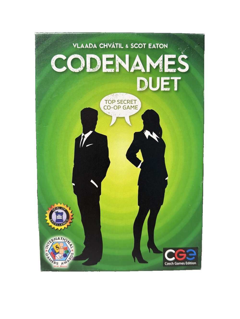 CODENAMES DUET Board Game 100% COMPLETE, CIB, Word Deduction Cooperative Family